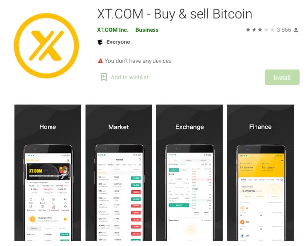 دانلود اپلیکیشن صرافی XT برای اندروید